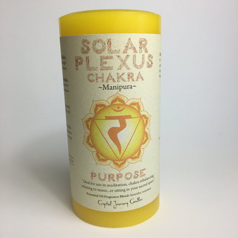 Solar Plexus Chakra - Pillar Candle - Dragon Herbarium