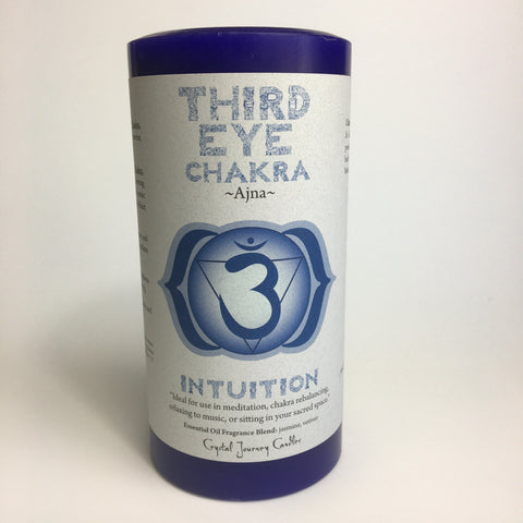 Third Eye Chakra - Pillar Candle - Dragon Herbarium