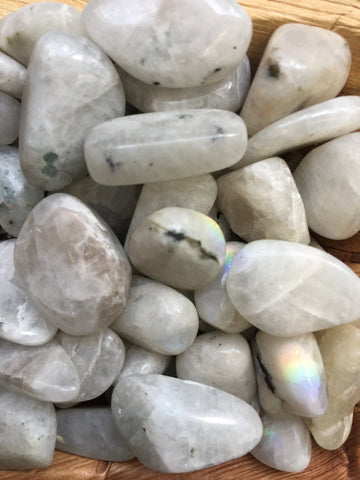Rainbow Moonstone Tumbles