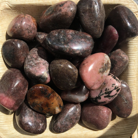 Rhodonite Tumbles - Dragon Herbarium
